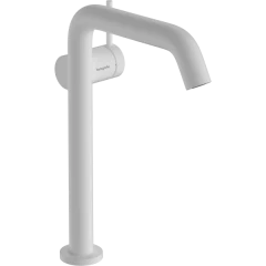 Смеситель для раковины Fine, CoolStart, EcoSmart+, cо сливным гарнитуром Push-Open, Tecturis S Hansgrohe, 73370700 цвет: белый