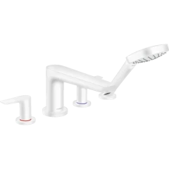 Смеситель для ванны на 4 отверстия, Talis E Hansgrohe, 71748700 цвет: белый