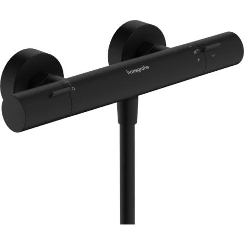 Купить купить смеситель для душа с термостатом fine, ecostat hansgrohe, 13324670 цвет: черный