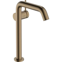 Смеситель для раковины Fine, CoolStart, EcoSmart+, cо сливным гарнитуром Push-Open, Tecturis S Hansgrohe, 73370140 цвет: бронза