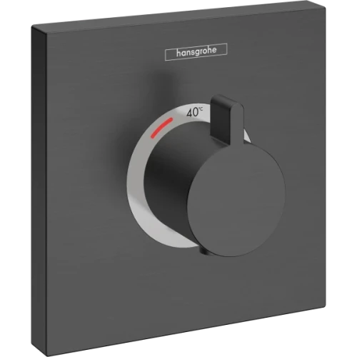 Купить купить термостатический смеситель для душа highflow скрытого монтажа, showerselect hansgrohe, 15760340 цвет: черный