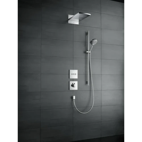 Купить купить термостатический смеситель для душа highflow скрытого монтажа, showerselect hansgrohe, 15760340 цвет: черный
