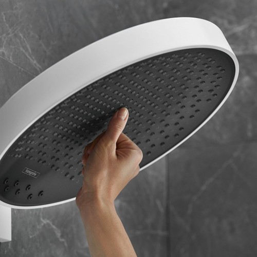 Купить купить верхний душ с настенным креплением, rainfinity hansgrohe, 26226700 цвет: белый