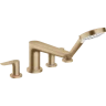 Купить купить смеситель для ванны на 4 отверстия, talis e hansgrohe, 71748140 цвет: бронза