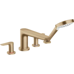 Смеситель для ванны на 4 отверстия, Talis E Hansgrohe, 71748140 цвет: бронза