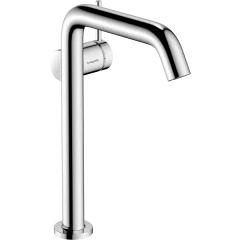 Смеситель для раковины Fine, CoolStart, EcoSmart+, cо сливным гарнитуром Push-Open, Tecturis S Hansgrohe, 73370000 цвет: хром