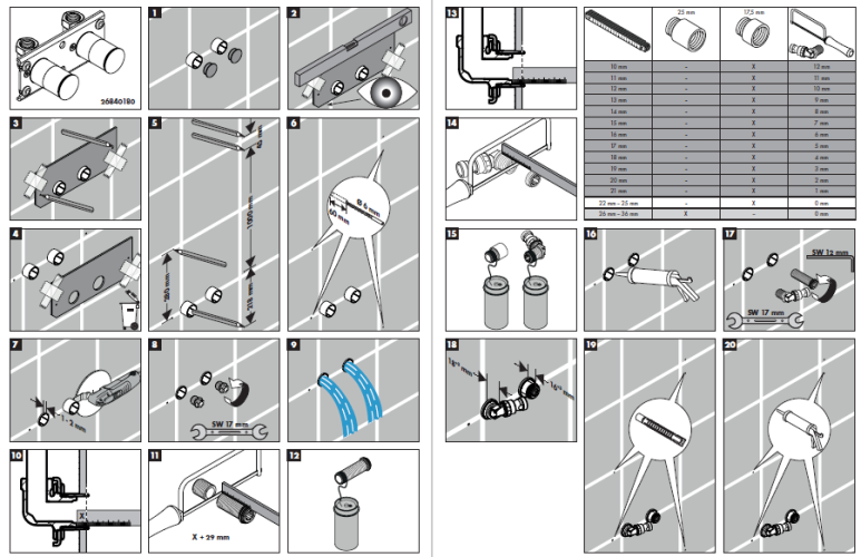 Купить купить душевая система скрытого монтажа без смесителя, rainfinity hansgrohe, 26842700 цвет: белый