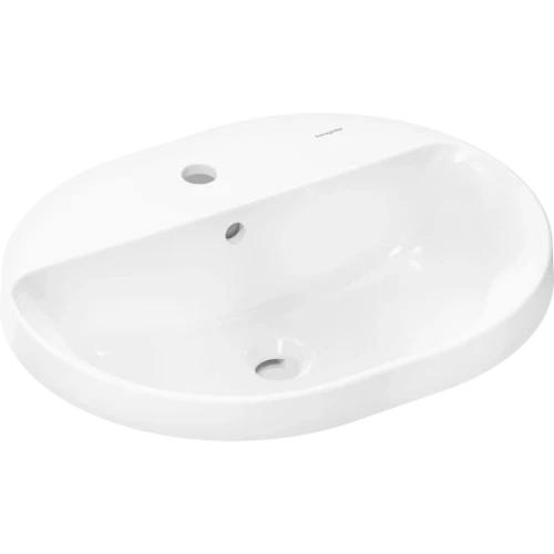 Купить купить раковина встраиваемая 55x45 см, xuniva u hansgrohe, 60161450 цвет: белый