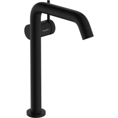 Смеситель для раковины Fine, CoolStart, EcoSmart+, cо сливным гарнитуром Push-Open, Tecturis S Hansgrohe, 73370670 цвет: черный